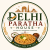**Alt Text** Delhi Paratha House circular logo featuring a golden paratha with butter, Indian landmark silhouettes, wheat ears, and the tagline "Authentic Homemade Parathas" on a white background with green and gold accents.